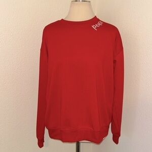 Christmas Holiday Workshop Republic Clothing Red Peace Sweatshirt S Small 4 6 8